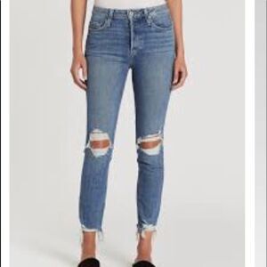 Paige Hexton peg crop jeans